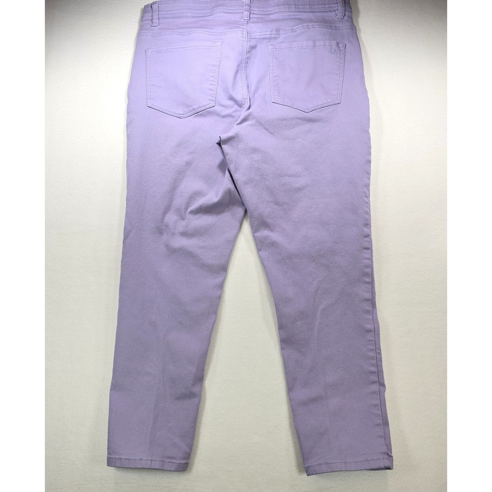 DG2 Diane Gilman The Shaper Lavender Purple High Rise Straight Leg Jeans 18W - Picture 2 of 11